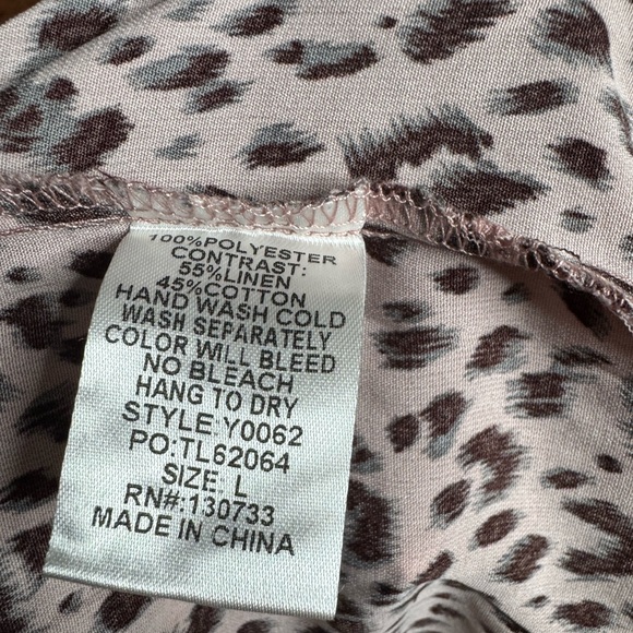 Umgee Pink Leopard Print Pants - Picture 8 of 8